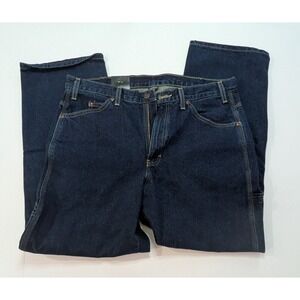 Dickies Carpenter Jeans Mens 36x30 Blue New Relaxed Fit Straight Leg 1993RNB